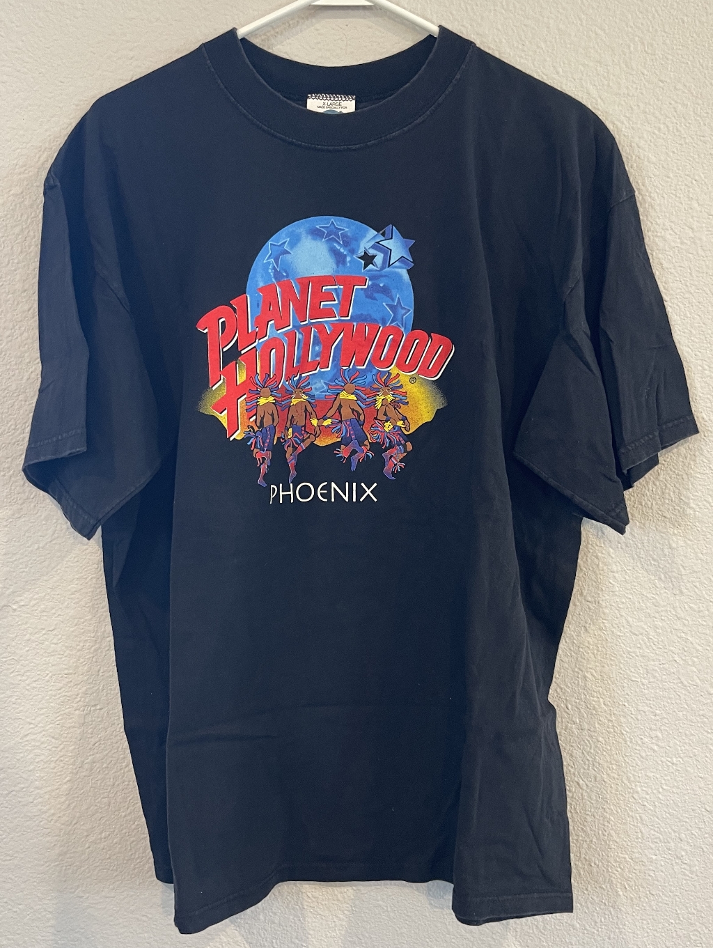 Planet Hollywood Phoenix Earth Tiki Dancer Graphic Short Sleeve T Shirt Size Xl